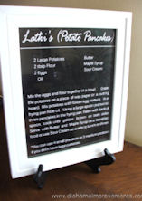 Framed Recipe