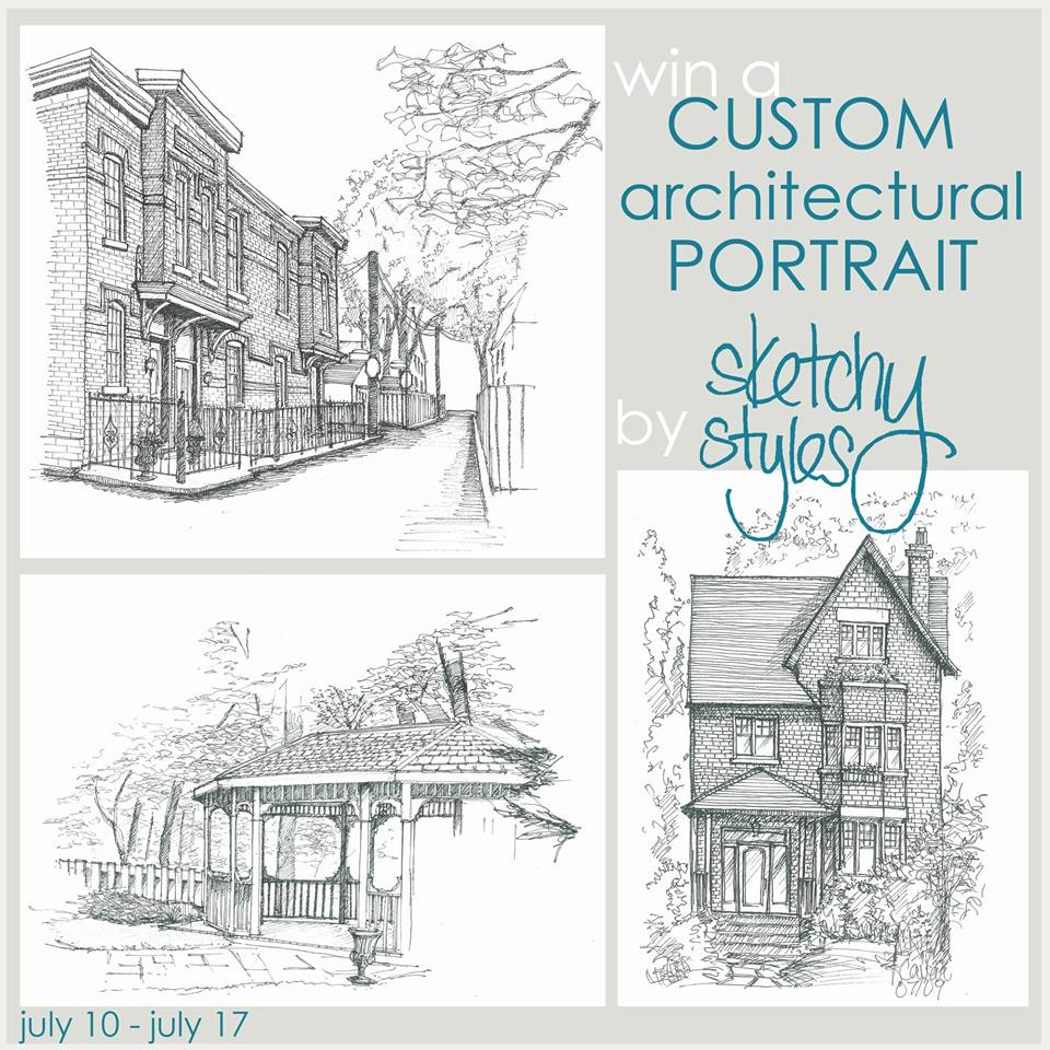 custom architectural sketch