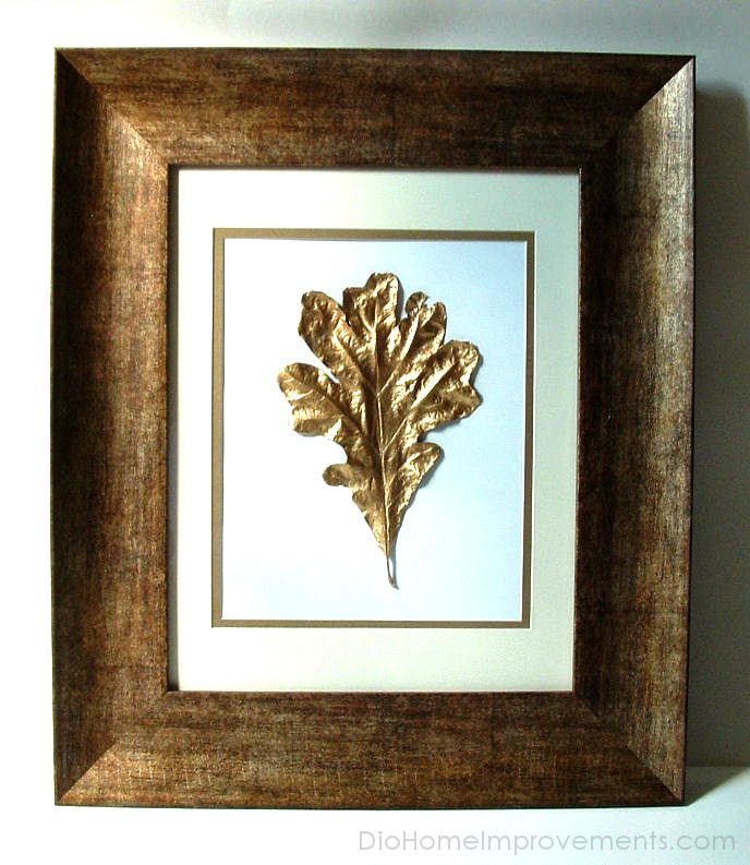 Gold Painted Leaves