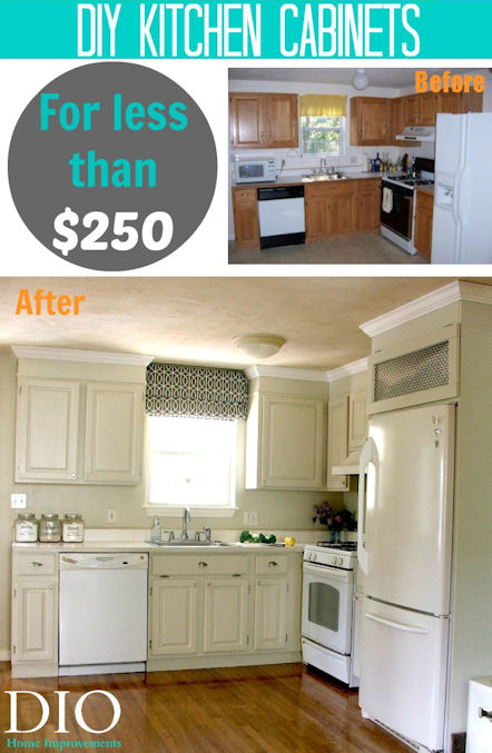Diy Kitchen Cabinets Less Than 250, Cabinets For Less